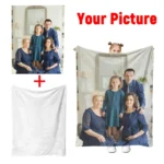 1Pc Custom Photo Blanket,Custom Flannel Blanket with Photo,Custom Picture Blanket,Custom Photo Blanket for Home,Custom Image - Image 2