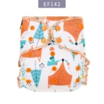 HappyFlute New Print  AI2 Snap Insert Bamboo Cotton&Velour OS Baby Napp One Piece Pack Baby Waterproof Night Diaper - Image 11