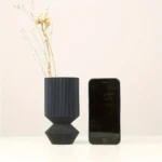 1 Nordic black plastic vase for home decoration - simple and elegant design for living room and dining room decoration - Image 4
