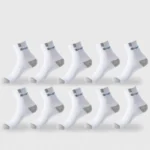 Cotton Sock for Men Sport Breathable Soft Letter Fashion Sneakers High Elastic Middle Tube Stocking Towel Sox Summer Running - Image 7