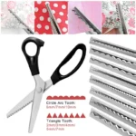 Tailor Scissors Pinking Shears Zig Zag Sewing Cut Serrated Lace Scissors Sewing Accessories Fabric Scissors DIY Sewing Tool - Image 3