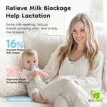 MAMIJOY Electric Breast Pumps With 19/24mm Flange Portable Hands Free Wearable Breast Pump Silent Comfort Breast Milk Extractor - Image 4