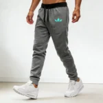 Mens Boyfriend Running pants Blue flame printing baggy pants neutral breathable baggy outdoor pants fashion design jogging pants - Image 6