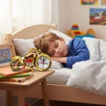 Motorcycle Shape Alarm Clock for Kids - Fun Bedside Wake Up Clock, Loud Ringing for Heavy Sleepers, Cool Desk Decor for Boys