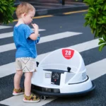 toy bumper car kart track can be remote controlled with music and lights Bumper car track electric racing track set children’s