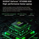 16.1 Inch Gaming Laptop Intel i7-1255U NVIDIA RTX 3060 6G 32GB DDR4 2TB SSD 144Hz RGB Keyboard WIFI 6 BT5.2 Windows11 - Image 3