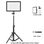 8/12 Inch LED Photography Video Panel Light Photo Studio Lighting Kit For Shoot Live Streaming Youbube With Tripod Stand - Image 9