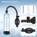 Effective Penis Pump Enlargement Vacuum Dick Extender Men Sex Toy.