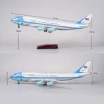 1:130 Scale Large Model Airplane Air Force One B747 Plane Models Die-cast Airplanes for Collection or Gift - Image 7