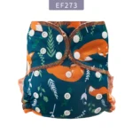 HappyFlute New Print  AI2 Snap Insert Bamboo Cotton&Velour OS Baby Napp One Piece Pack Baby Waterproof Night Diaper - Image 9