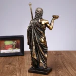 God Zeus Resin Sculpture Greek Mythical Ornament Resin Art Crafts Desktop Ornament Home Accessories