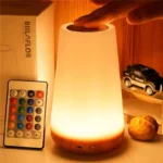 13 Color Changing Night Light RGB Remote Control Touch Dimmable Lamp Portable Table Bedside Lamps USB Rechargeable Night Lamp - Image 7