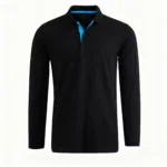 95% Cotton Long Sleeve T Shirts Men Casual Brand Homme Clothing Hombre Tee Tops Fashion Tshirt Black White Polo T-Shirts For Men - Image 5