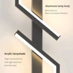 Modern Creative Strip Led Wall Light Minimalist Bedroom Bedside Wall Sconce Led Lights Living Room TV Sofa Background Wall Lamp - Image 6