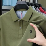100% pure cotton summer new fashionable men's shortsleeved luxury customized business polo shirt exquisite embroidery Tshirt top - Image 7