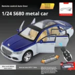 1:24 Mercedes-Maybach S680 Luxury Sedan Simulation Alloy Toy Car Metal Electric doors Opened Sound Light Models collection Gift - Image 9