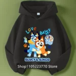 Kids Bluey Hooded Sweatshirt Fall Winter Warm Soft Pullover Comfortable Playwear for Boys Girls - Image 11
