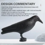 3D Animal Target Simulation Crow Bow and Arrow Hunting Training Decoy PE Scaring Birds Garden Decoration Archery Accessories