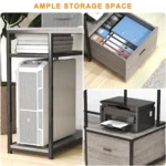 Home Office Desks with Drawers, 66'' Computer Desk with Storage, Office Desk with Monitor Stand, Work Desk with, Customized - Image 6