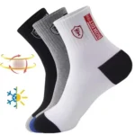 15/30Pairs Men's Breathable Cotton Sports Socks Bamboo Fiber Sweat Absorbing Deodorant Business Stockings - Image 5