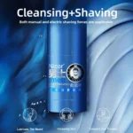 1pcs Men's Shaving Cream Softens Beard Gentle Non Irritating Stubble Cleans Men's Supplies Quickly Rotates Shaving Facial Care - Image 5