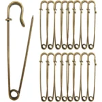 5/10/20PCS Extra-Large Steel Safety Pins 75mm(3") Heavy Duty Big Safety Pin Stainless Steel Spring Lock Pins for Clothes Crafts - Image 8