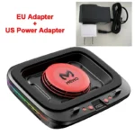 MEMO FL08 7 Angle Adjustable Notebook Powerful Fan Cooling Pad for 14-19'' Game Laptop Cooler Strong Wind Kickstand Base Bracket - Image 8