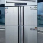 Stainless Steel Large-Capacity Four-Door Commercial Vertical Upright Freezer Refrigerator for Kitchen