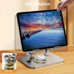 360° Rotation Tablet Stand for iPad, Adjustable Foldable Tablet Holder,Aluminum Phone Stand Compatible with iPad Pro/ Air/ Mini