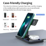 30W 3 in 1 Foldable Magnetic Wireless Charger Stand For iPhone