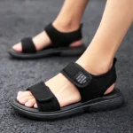 A Pair of Summer Non-Slip Men's Sandals, Casual Outdoor Soft-Soled Business Beach Shoes, Simple and Versatile Men's Shoes - Image 3