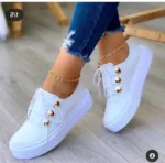 Women Casual Sneakers Woman Fashion Spring Leather PU Sneakers Female Platform Vulcanize Shoes Zapatillas De Mujer - Image 4