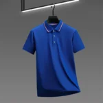 Men's Casual Solid Color Short Sleeve Polo Shirt 2025 Summer Fashionable Comfortable Versatile Top for Men - Image 8