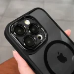 Luxury Magnetic Metal Lens Bumper Protection Case For iPhone 17 16 15 14 13 12 11 Pro Max Funda Wireless Charge Hard Clear Cover