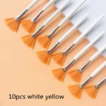 10/20/50pcs Fan Shape Foundation Makeup Brushes Multifunctional Facial Mask Brush Essential Oil Women Beauty Makeup Tools Brush - Image 14