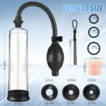 Effective Penis Pump Enlargement Vacuum Dick Extender Men Sex Toy.
