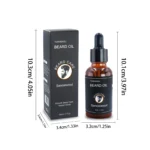 YURHERSU30ml new facial hair and beard growth oil is suitable for men's thick, soft, smooth, nutritious beard oil beard care - Image 3