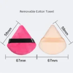 Velvet Cosmetic Foundation Puff Soft Triangle Makeup Puffs Women Face Beauty Sponge Blender Washable Makeup Powder Accessories - Image 6