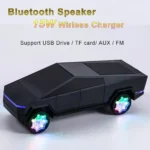 2026 Cybertruck Car Model Wireless Bluetooth Speaker Stereo Sound Bass Woofer Hifi Music Active USB TF AUX Fm BT RGB Toy Gift - Image 4