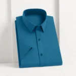 New Men's Business Casual Solid Color Short Sleeved Shirt for Summer Fashion No Ironing Comfortable and Versatile Top - Image 8
