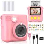 kids camera instant print 1080P Portable Kids Camera with  32GB Card3 and Rolls Photo Paper , Perfect Gift for Toddlers - Image 10