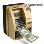Cash Coins Saving Box Christmas Gift Password Money Box Electronic Piggy Bank Automatic Deposit Banknote ATM Bank Safe Box ATM