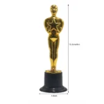 3/5/10 PCS Five-pointed Star Little Golden People Trophy Games Awards Memorial Gift Party Award Plastic Trophy Honor Gold Trophy