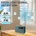 Mini Portable Radio AM FM Battery Powered Longest Lasting Best Reception with Headphone Jack for Running Walking Emergency Use - Image 3