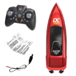 Kids Mini RC Boat Electric Speedboat Summer Water Play High-Speed Racing Boat Submarine Boys Toy