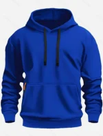 Fall/winter New Arrival Men’s fleece Hoodie High Quality Solid Color Hooded Sweatshirt Male Fashionable street style sweatshirt