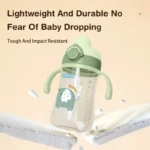 MAMIJOY 300ml Baby Water bottles Baby Feeding Cup With Straw Children Learn Feeding Drinking Bottle Kids Training Cups BPA Free
