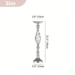 2/10 Piece Metal Vase Set, Wedding Party, Birthday Party, Christmas and Halloween Decoration - Image 5