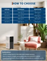 14,000BTU Portable Air Conditioner, 52 dB Quiet AC Unit with Fan and Dehumidifier, Remote control For Rooms up to 750 Sq. Ft - Image 3
