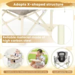 Durable High Chair for Babies – Adjustable Footrest & Detachable Cushion for Comfortable Feeding | Grows with Your Little One